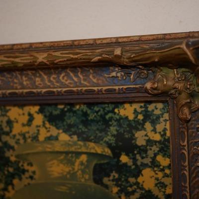 MAXFIELD PARRISH "THE GARDEN OF ALLAH" 1918 IN ORIGINAL DECO FRAME