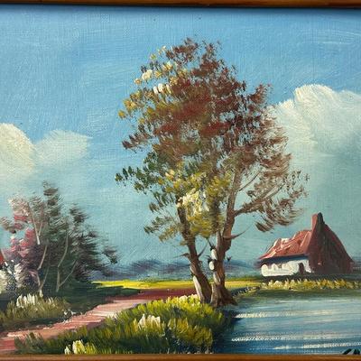 Original Framed Painting on Canvas