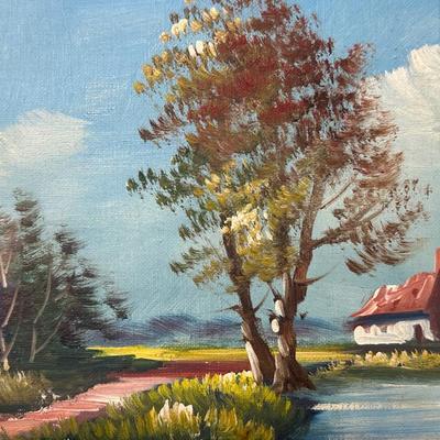 Original Framed Painting on Canvas