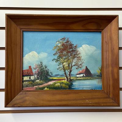 Original Framed Painting on Canvas