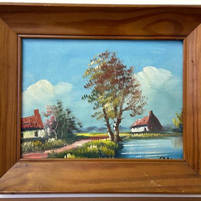 Original Framed Painting on Canvas