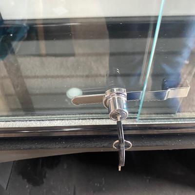 NICE LITTLE DISPLAY CASE AND SHELF
