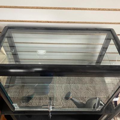 NICE LITTLE DISPLAY CASE AND SHELF