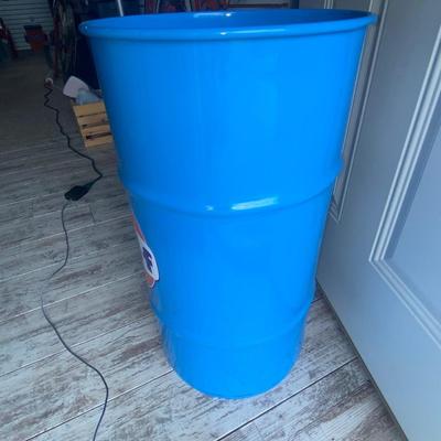 CUSTOM 20 GAL STEEL GULF DRUM/TRASH CAN