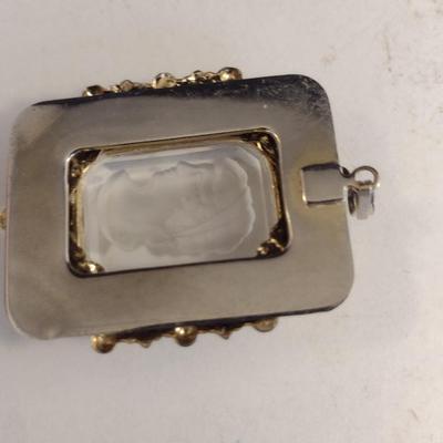 Collection of Cameo Design Brooches, Pendants, Scarf Clips (#7)