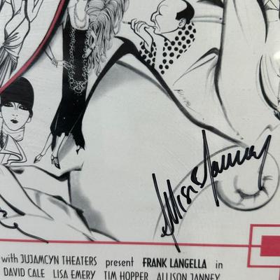 SIGNED Present Laughter Frank Langella, Allison Janney Broadway Poster
