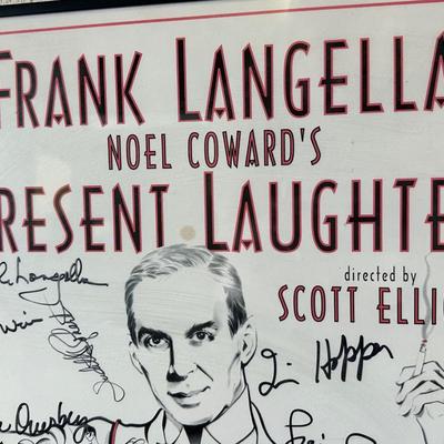 SIGNED Present Laughter Frank Langella, Allison Janney Broadway Poster