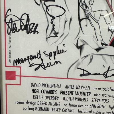 SIGNED Present Laughter Frank Langella, Allison Janney Broadway Poster