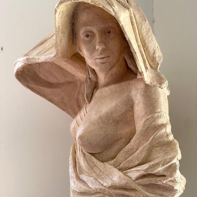 Large Sculpture of Woman (See Details)