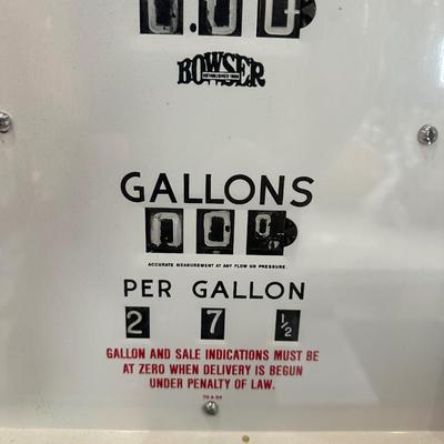AUTHENTIC RETRO FORD SALES SERVICE GAS PUMP WITH GLOBE