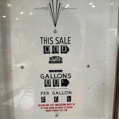 AUTHENTIC RETRO FORD SALES SERVICE GAS PUMP WITH GLOBE
