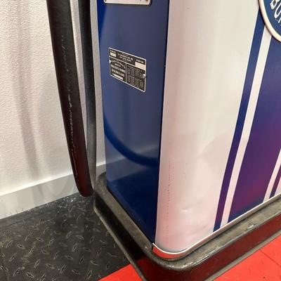 AUTHENTIC RETRO FORD SALES SERVICE GAS PUMP WITH GLOBE