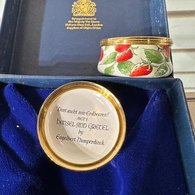 HALCYON DAYS ENAMEL TRINKET BOX