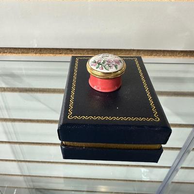 HALCYON DAYS ENAMELS TRINKET BOX
