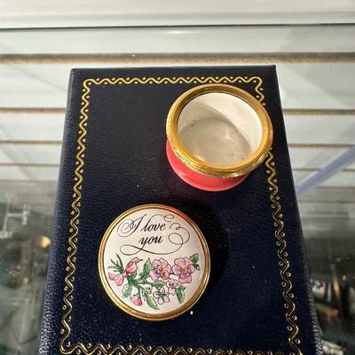 HALCYON DAYS ENAMELS TRINKET BOX
