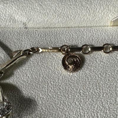 VINTAGE LISNER SILVER TONE TWIST CHOCKER NECKLACE AND RETRO CRYSTAL CLIP-ON EARRINGS