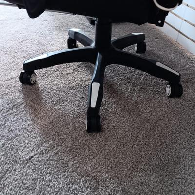 LIKE NEW RECLINING GAMING CHAIR WITH BUILT IN OTTOMAN