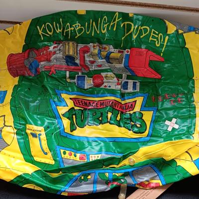 TEENAGE MUTANT NINJA TURTLES INFLATABLE, KIDS LEATHER BELT AND FANNY PACK