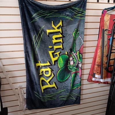 SUPER SOFT RAT FINK THROW BLANKET