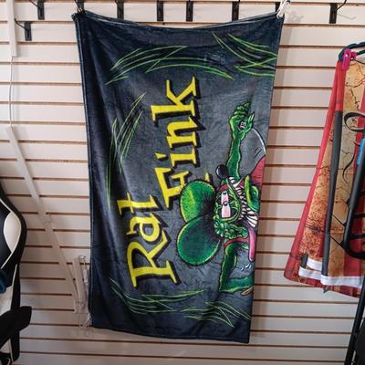 SUPER SOFT RAT FINK THROW BLANKET