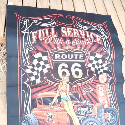 FULL SERVICE ROUTE 66 THROW RUG