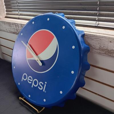 PLASTIC PEPSI WALL CLOCK