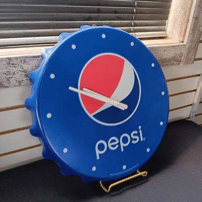 PLASTIC PEPSI WALL CLOCK