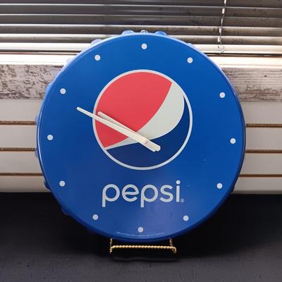 PLASTIC PEPSI WALL CLOCK