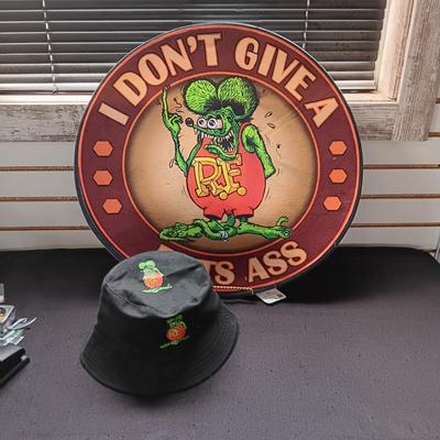 RAT FINK HAT AND ROUND MAT