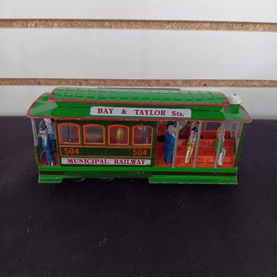 BAY & TAYLOR MUNICIPAL RAILWAY TIN TOY