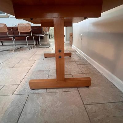 Butcher Block MCM Dining Table (K-RG)