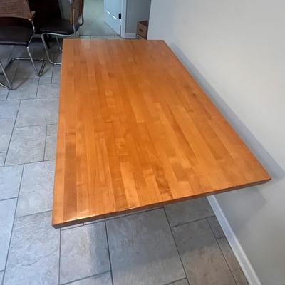 Butcher Block MCM Dining Table (K-RG)