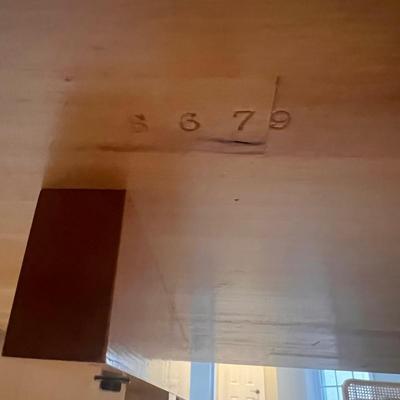 Butcher Block MCM Dining Table (K-RG)