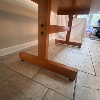 Butcher Block MCM Dining Table (K-RG)