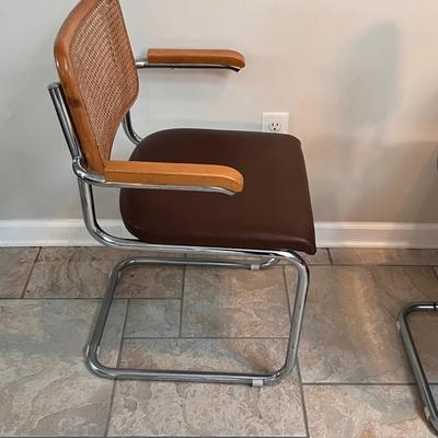 Mid Century Modern Rattan Back Dining Chairs (K-RG)
