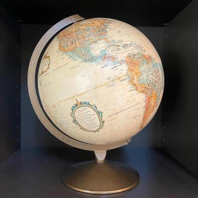 Replogle Globe, Bookends & Books On The World (LR-MG)