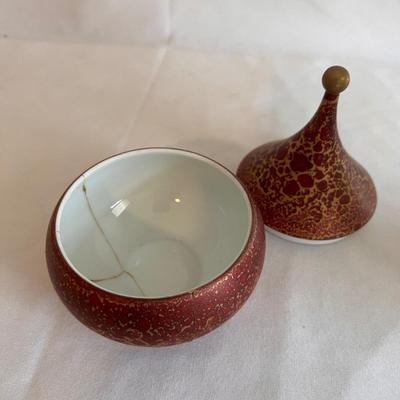 Rosenthal “Gold Fire” Series Lidded Dish & More (PB-RG)