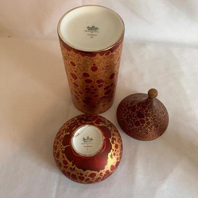 Rosenthal “Gold Fire” Series Lidded Dish & More (PB-RG)