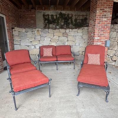 Wrought Iron Patio Furniture Set