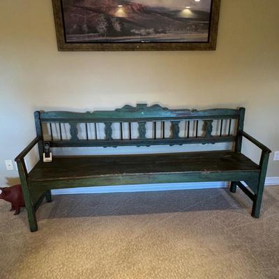 Large Wood Bench