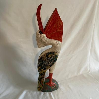 Carved Wooden Pelican, Seashells & More (LR-MG)