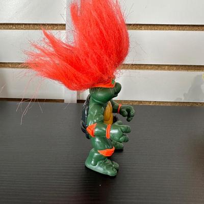 NINJA TURTLES TROLL "MIKE" 1994 & 1992 "ACE" STONE PROTECTOR ACTION FIGURES