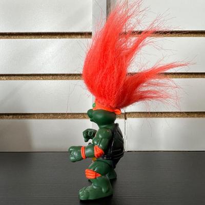NINJA TURTLES TROLL "MIKE" 1994 & 1992 "ACE" STONE PROTECTOR ACTION FIGURES