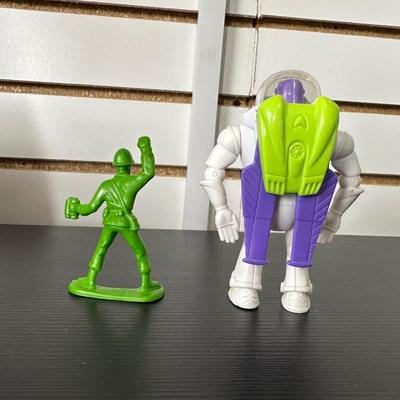 CRASH TEST DUMMY, BUZZ LIGHTYEAR & GREEN ARMY MAN