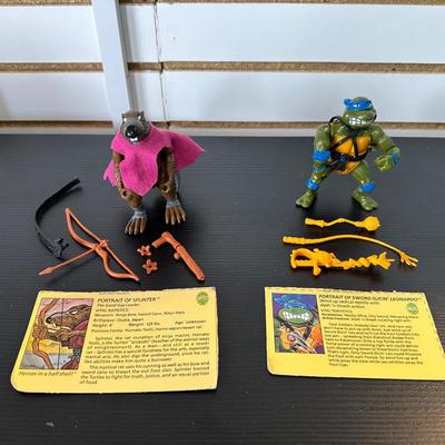 TMNT "SPLINTER" & SWORD SLICIN' "LEONARDO"