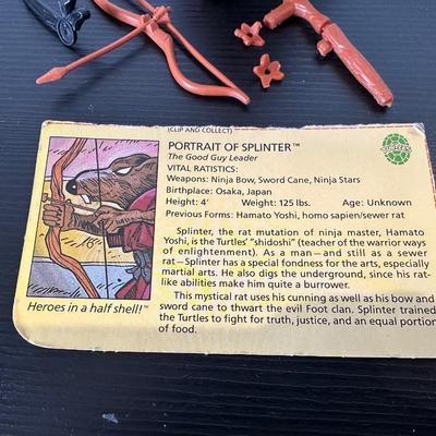 TMNT "SPLINTER" & SWORD SLICIN' "LEONARDO"