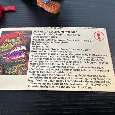 TMNT "LEATHERHEAD" & "ROCKSTEADY" ACTION FIGURES
