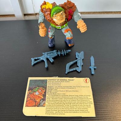 TMNT "KRANG" & "GENERAL TRAAG" ACTION FIGURES