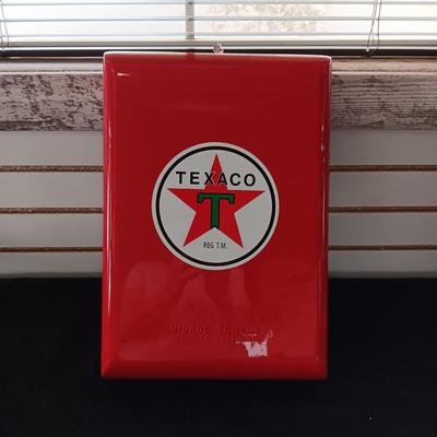 RESTORED VINTAGE TEXACO PAPER TOWEL DISPENSER