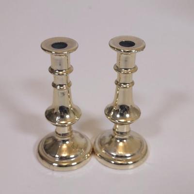 LOT 160D: Candle Stick Holders and Box of Candles